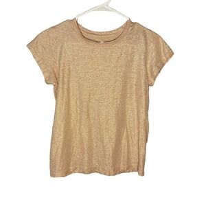 J crew vintage cotton shimmery pink t-Shirt size XS